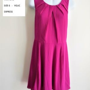 WOMENS SIZE 6 PINK EXPRESS DRESS